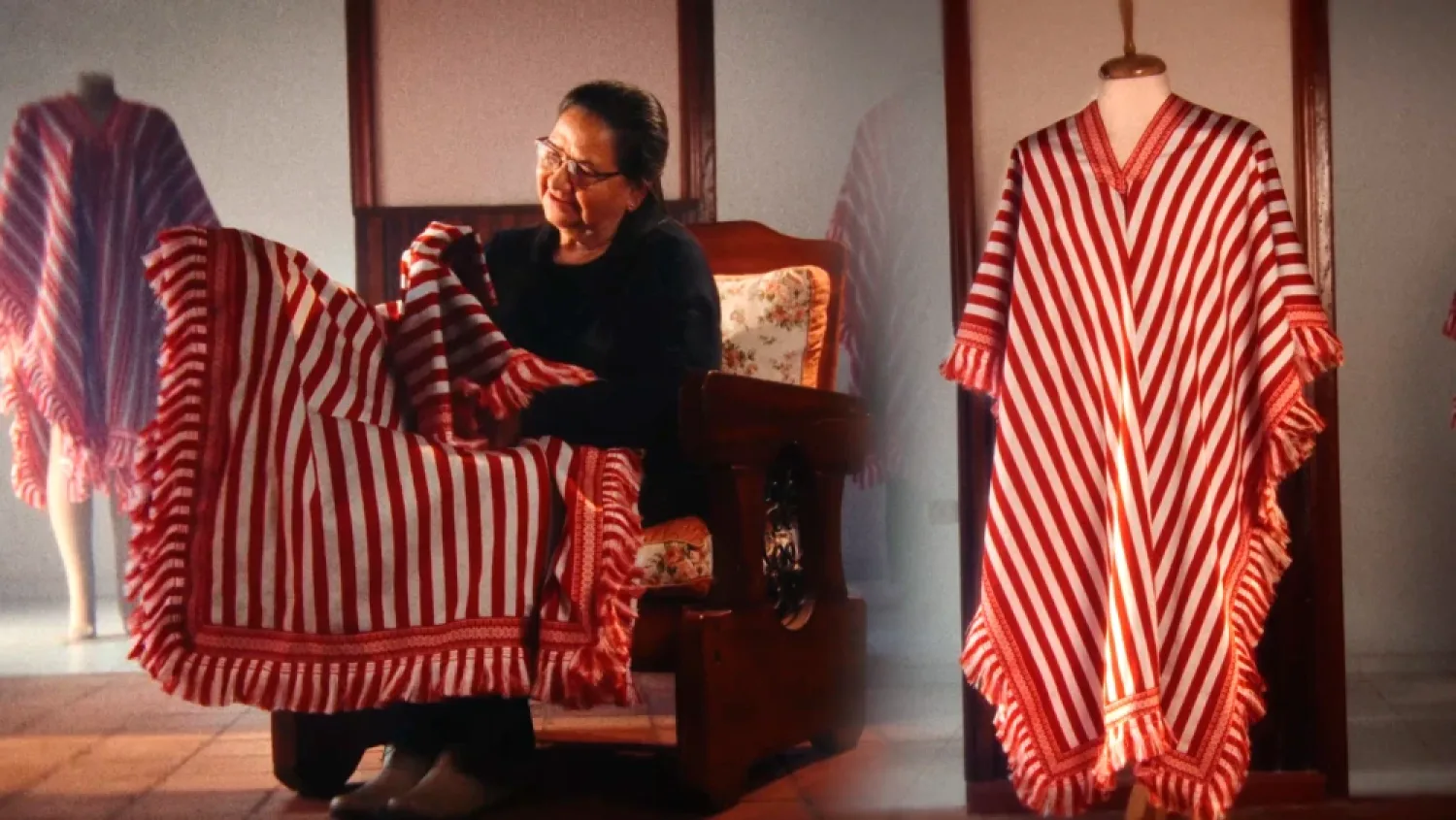 El destacado poncho albirrojo: ¿En cuánto tiempo se realiza y cuál es su costo?